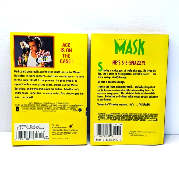 Jim Carrey books - The Mask and Ace Ventura: Pet Detective - Picture 2 of 3